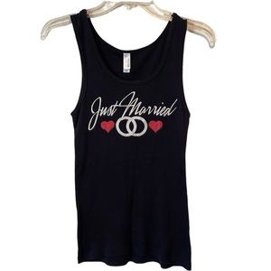 Medium Just Married Tank Top